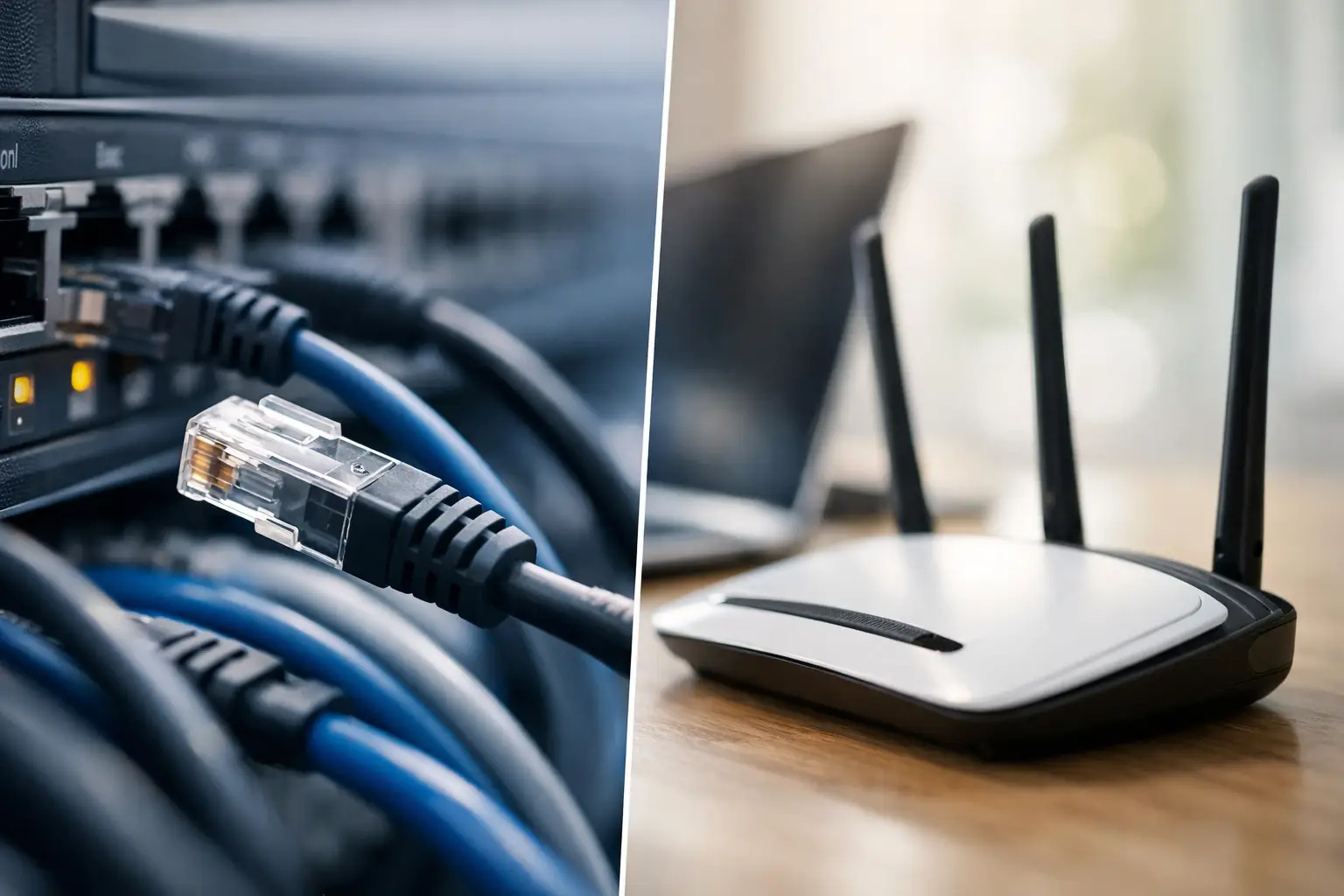 Wired Networking Versus Wireless Networking