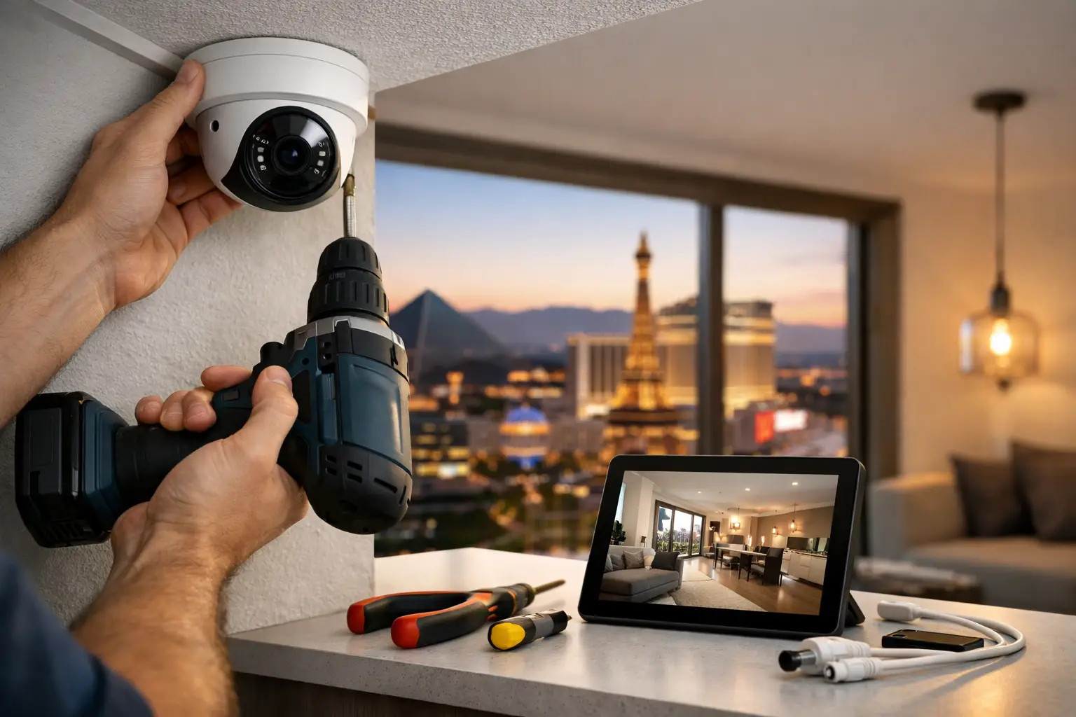 Indoor Security Camera Installation Las Vegas Done Right