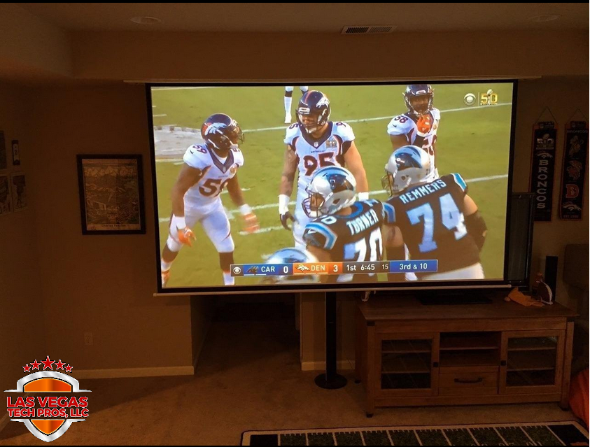 Motorized-16 9-Projector-Screen-W Drywall-Facing