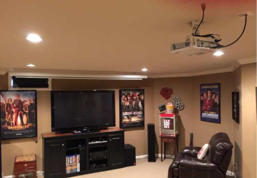 LVTPMotorized-16 9-Projector-Screen-W -Remote-Control -